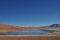 Lindas lagoas na puna chilena, a caminho de San Pedro de Atacama